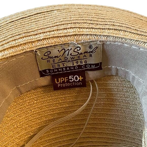 SUN ‘N’ SAND Headwear Women’s Straw Summer Sun Hat Tan One Size main image 4